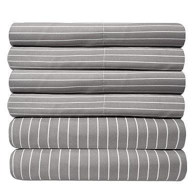 Sweet Home Collection Luxury Pinstripe Sheet Set