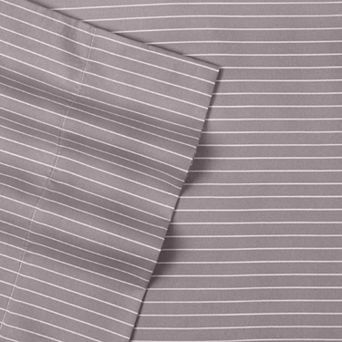 Sweet Home Collection Antimicrobial Luxury Pinstripe Sheet Set