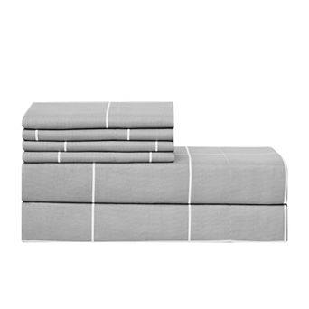 Sweet Home Collection Luxury Window Pane Sheet Set