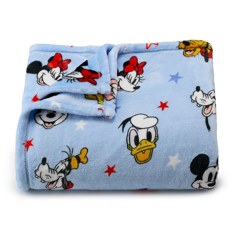 Disneys Oversized Supersoft Printed Plush Throw by The Big One , Blue, 60X