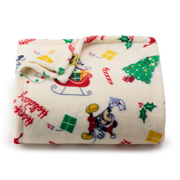 Disney's Oversized Supersoft Printed Plush Throw by The Big One® - Holiday Mickey