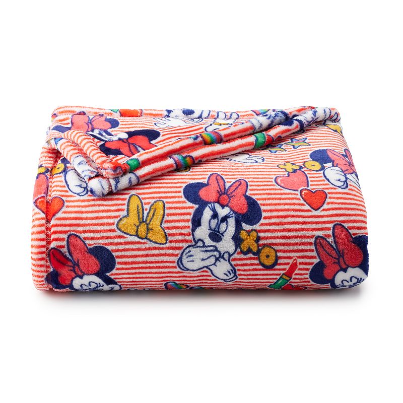 Disneys Oversized Supersoft Printed Plush Throw by The Big One , Lt Orange