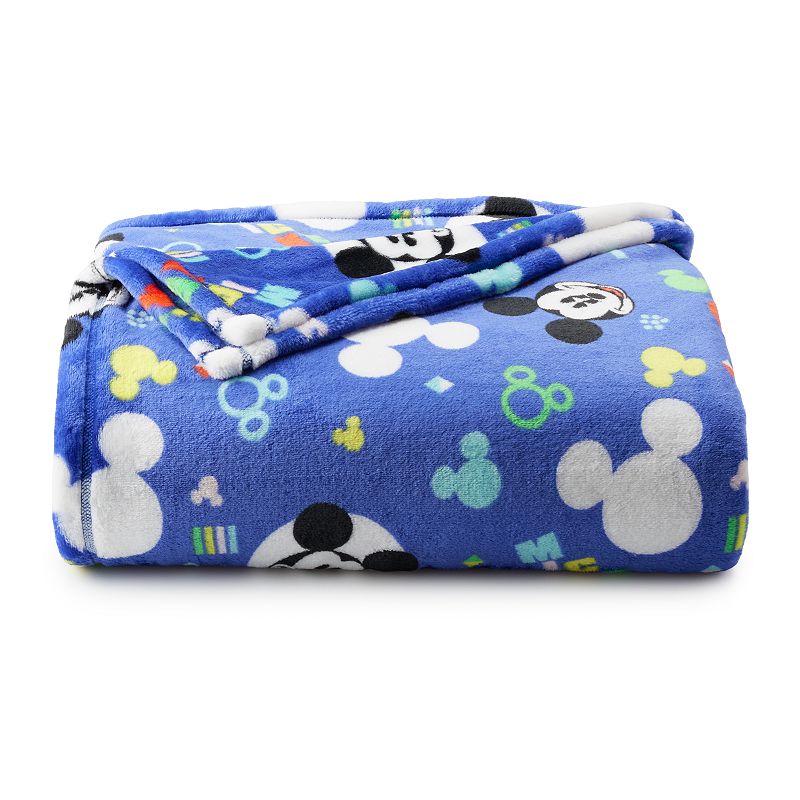 Disneys Oversized Supersoft Printed Plush Throw by The Big One , Blue
