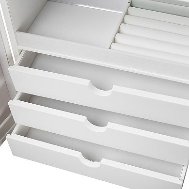 Modern Mirrored Door Jewelry Box