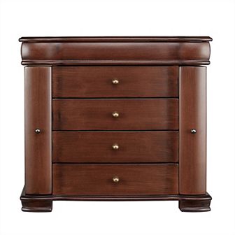 Large Brushed Brown Jewelry Box