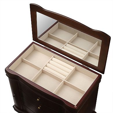Large Brushed Brown Jewelry Box