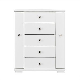 Contemporary Tall White Jewelry Box