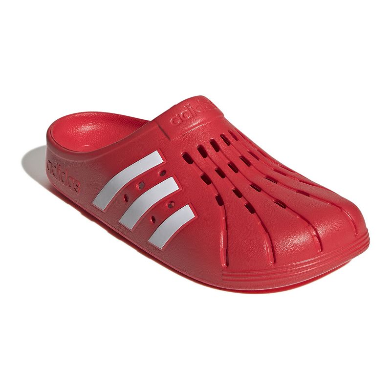 adidas Adilette Womens Clogs, Size: 5, Brt Red