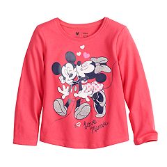 Disney's Mickey & Minnie Mouse Toddler Girl Shirttail-Hem Tee by Jumping Beans®