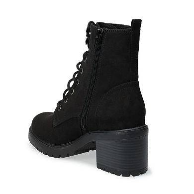 Sonoma Goods For Life® Spotted Women's High Heel Combat Boots