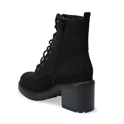 Kohls black combat boots on sale