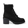 Sonoma Goods For Life® Spotted Women's High Heel Combat Boots