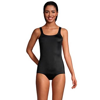 Petite Lands' End Tugless Sporty UPF 50 One-Piece Swimsuit