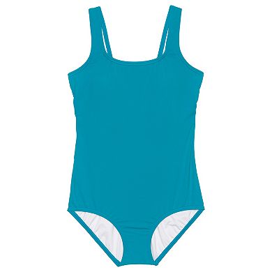 Plus Size Lands' End Mastectomy Tugless Chlorine Resistant One-Piece Swimsuit