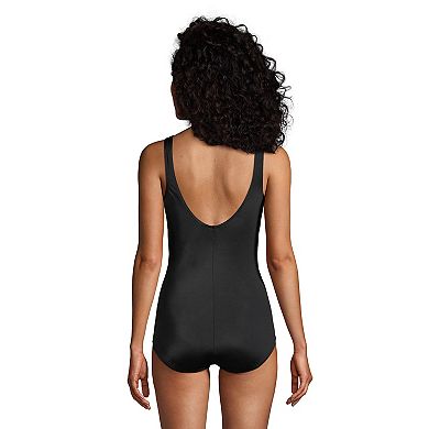 Women's Lands' End DD-Cup Tugless Chlorine Resistant One-Piece Swimsuit