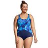 Plus Size Lands' End DDD-Cup Tugless Chlorine Resistant One-Piece Swimsuit