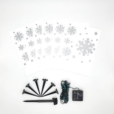 Snowflake Solar Luminaria Bag Floor Decor 6-piece Set