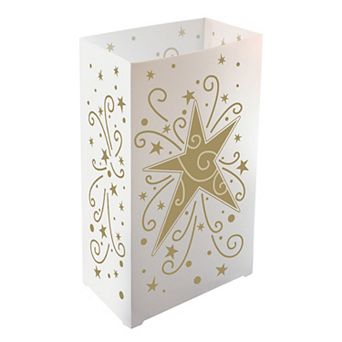 Star Luminaria Lantern Floor Decor 10 pc Set