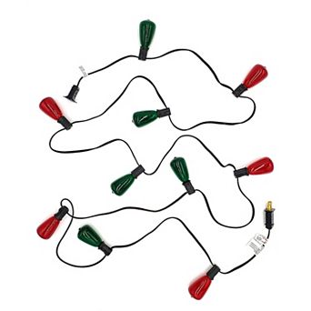 Red & Green Electric 10-Bulb String Lights