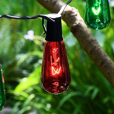 Red & Green Electric 10-Bulb String Lights