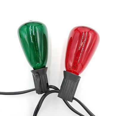 Red & Green Electric 10-Bulb String Lights