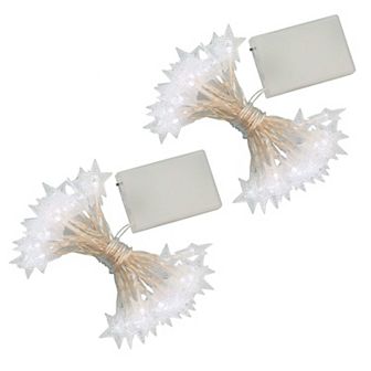 Star LED String Lights 2 pc Set