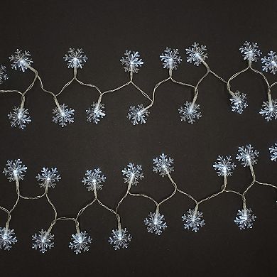 Snowflake LED String Lights 2-piece Set