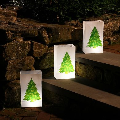 Christmas Tree Luminaria Bag Floor Decor 6-piece Set