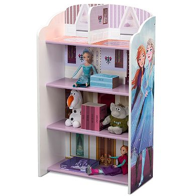 Disney's Frozen 2 Wooden Playhouse 4-Shelf Bookcase for Kids by Delta Children