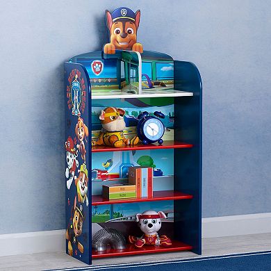 Nick Jr. PAW Patrol Wooden Playhouse 4-Shelf Bookcase for Kids by Delta Children