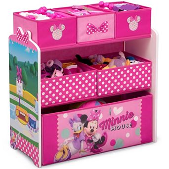 Disney's Minnie Mouse 6-Bin Design and Store Toy Organizer by Delta Children