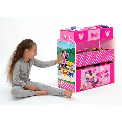 Disney's Minnie Mouse 6-Bin Design and Store Toy Organizer by Delta Children