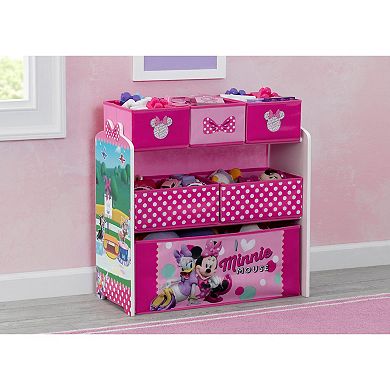 Disney's Minnie Mouse 6-Bin Design and Store Toy Organizer by Delta Children