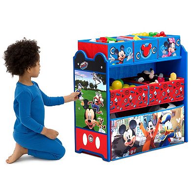 Disney's Mickey Mouse 6-Bin Design and Store Toy Organizer by Delta Children