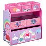 Delta Children Peppa Pig 6-Bin Design and Store Toy Organizer