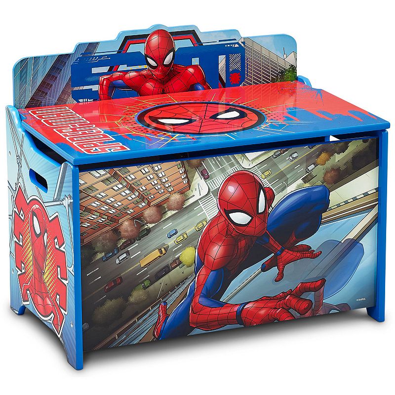 Marvel Spider-Man Deluxe Toy Box by Delta Children, Multicolor