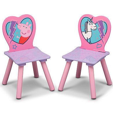 Peppa Pig Table and Chair Set with Storage by Delta Children