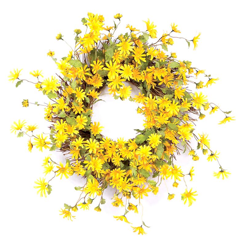 UPC 746427384018 product image for Melrose Artificial Daisy II Wreath, Multicolor | upcitemdb.com
