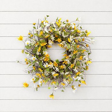 Melrose Artificial Daisy III Wreath