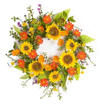 Melrose Artificial Sunflower Wreath