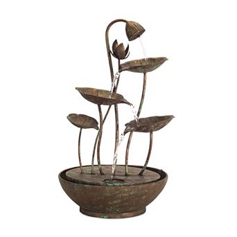 Lotus Leaf Indoor / Outdoor Water Fountain Floor Decor