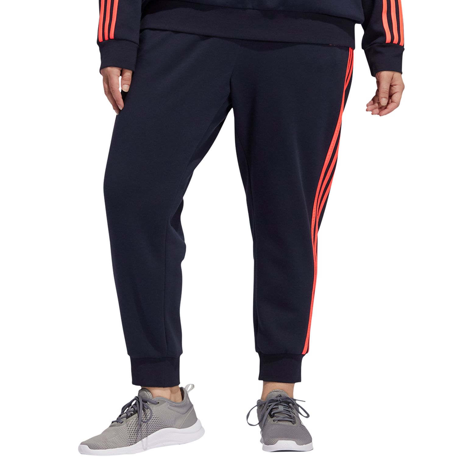 Plus Size adidas Three Stripe Fleece 