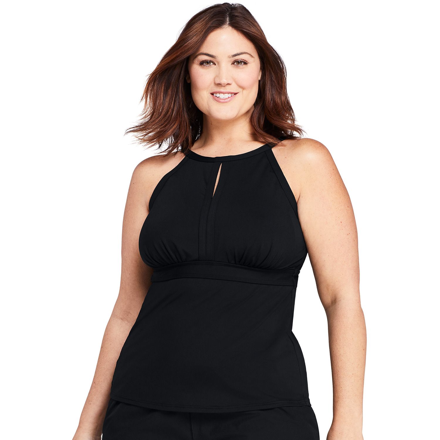 lands end plus size tankini tops