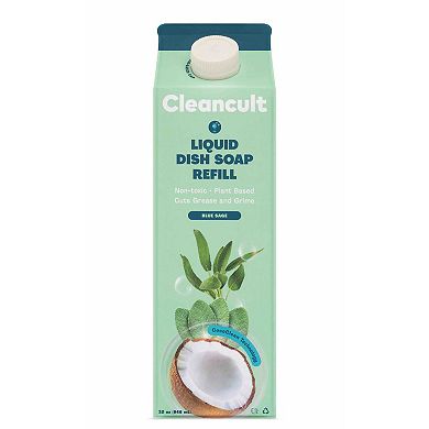 cleancult Liquid Dish Soap Refill - Blue Sage