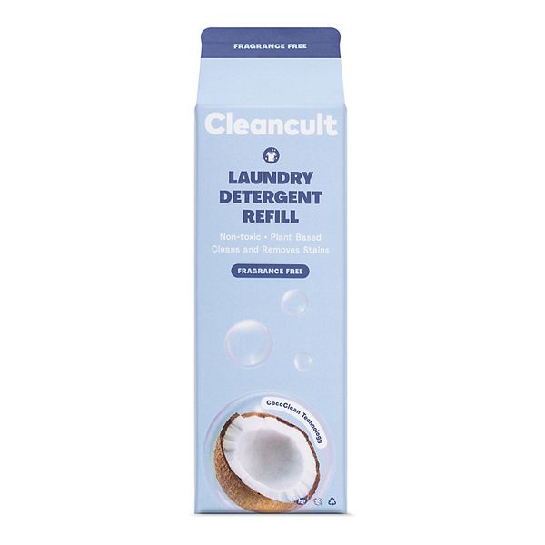 Cleancult Laundry Detergent Refill, Nature-Inspired Ingredients, Fragrence Free, 32 fluid oz