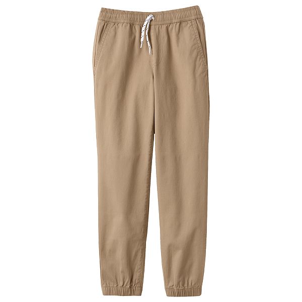 Boys 7-20 Lands' End Iron Knee Pull On Stretch Woven Jogger Pants in ...