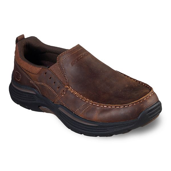 Skechers relaxed fit hot sale mens slip ons