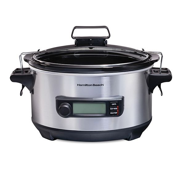 Hamilton Beach Temp Tracker 6qt. Programmable Slow Cooker