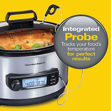 Hamilton Beach Temp Tracker 6-qt. Programmable Slow Cooker