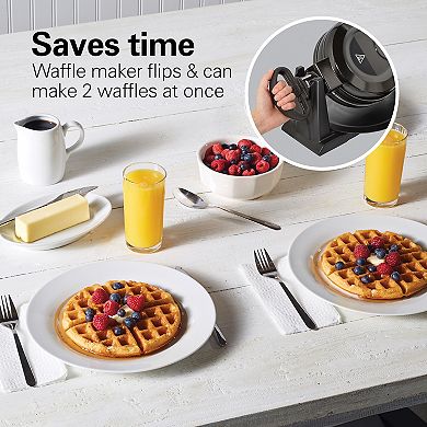 Hamilton Beach Double Belgian Flip Waffle Maker